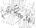 Rear Axle Assembly Diagram and Parts List for 56195 2000001-2999999 - 1992 Toro Lawn Tractor