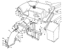 Twin Bagger Grass Catcher Model 59184 Diagram and Parts List for 56195 2000001-2999999 - 1992 Toro Lawn Tractor