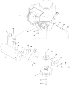 Part Location Diagram of 116-2352 Toro MUFFLER