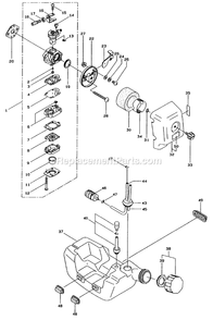 Carburetor And Starter Assembly Diagram and Parts List for 53030 (79000001-79999999)(1997) Toro Trimmer