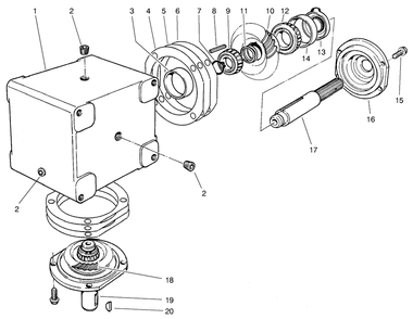 Gear Box Assembly No. 68-6810 Diagram and Parts List for 30569 90500 - 99999 Toro Lawn Mower