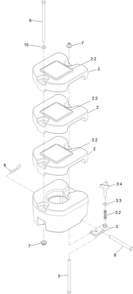Weight Assembly Diagram and Parts List for 78560 400000000-999999999 Toro Lawn Mower