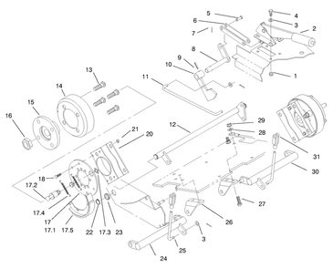 Part Location Diagram of 98-1992 Toro Link-Brake