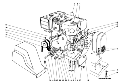Engine Assembly Diagram and Parts List for 38070 8000001 - 8999999 Toro Snow Blower