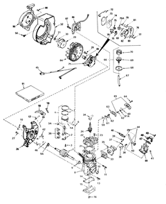 Engine Assembly (Engine Tecumseh Model No. Ah520 Type 1602) Diagram and Parts List for 38232 5000001 - 5999999 Toro Snow Blower