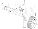 905 And 910 Front Axle Assembly Diagram and Parts List for 57051 9000001-9999999 - 1969 Toro Lawn Tractor