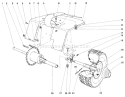 905 And 910 Rear Axle Assembly Diagram and Parts List for 57051 9000001-9999999 - 1969 Toro Lawn Tractor
