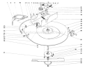 25" Mower Assembly Diagram and Parts List for 57054 0000001-0999999 - 1970 Toro Lawn Tractor