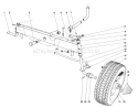 Front Axle Assembly Diagram and Parts List for 57077 1000001-1999999 - 1971 Toro Lawn Mower