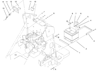 Part Location Diagram of 99-3142 Toro Bracket