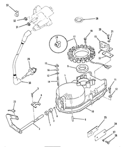 Gearcase And Ignition-616-Z, 620-Z Diagram and Parts List for Y1-16OE03 1000001 - 1999999 Toro Lawn Tractor
