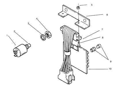 Electrical System Diagram and Parts List for 73362 6900001 - 6999999 Toro Lawn Tractor