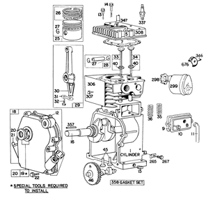 Part Location Diagram of 297275 Toro Gasket Set