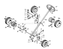 Front End And Wheels Diagram and Parts List for 57201 8000001-8999999 - 1968 Toro Lawn Mower