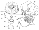 Magneto No. 610816 Model No. V70-125130 (electric) Diagram and Parts List for 57222 1000001-1999999 - 1971 Toro Lawn Mower