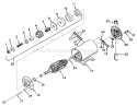 Model 32468a Starter Motor Assembly (electric) Diagram and Parts List for 57222 1000001-1999999 - 1971 Toro Lawn Mower