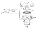 Model 590420 Rewind Starter Assembly (recoil) Diagram and Parts List for 57222 1000001-1999999 - 1971 Toro Lawn Mower