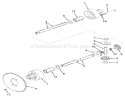 Differential Model 136 Tecumseh Diagram and Parts List for 57222 1000001-1999999 - 1971 Toro Lawn Mower
