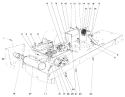 Exhaust System Diagram and Parts List for 57222 1000001-1999999 - 1971 Toro Lawn Mower