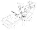 Brake & Clutch Pedal Assembly Diagram and Parts List for 57305 8000001-8999999 - 1978 Toro Lawn Tractor