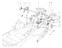 Shift & Clutch Assembly Diagram and Parts List for 57305 8000001-8999999 - 1978 Toro Lawn Tractor