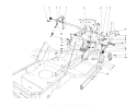 Shift & Clutch Assembly Diagram and Parts List for 57300 7000001-7999999 - 1977 Toro Lawn Mower