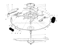 Cutting Deck Diagram and Parts List for 57300 7000001-7999999 - 1977 Toro Lawn Mower