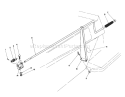 Chute Control Assembly 36" Snowthrower Attachment Diagram and Parts List for 57354 6000001-6999999 - 1986 Toro Lawn Tractor