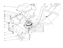 Clutch & Pulley Assembly Diagram and Parts List for 57354 6000001-6999999 - 1986 Toro Lawn Tractor