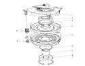 Clutch Assembly Diagram and Parts List for 57354 6000001-6999999 - 1986 Toro Lawn Tractor