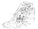 Steering Wheel & Dash Assembly Diagram and Parts List for 57354 7000001-7999999 - 1987 Toro Lawn Tractor