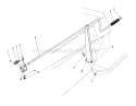Chute Control Assembly 36" Snowthrower Attachment Diagram and Parts List for 57354 7000001-7999999 - 1987 Toro Lawn Tractor