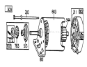 Page H Diagram and Parts List for 57356 0000001-0999999 - 1980 Toro Lawn Tractor