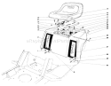 Rear Body & Seat Assembly Diagram and Parts List for 57356 8000001-8999999 - 1978 Toro Lawn Tractor