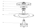 Spindle Assembly Diagram and Parts List for 57356 8000001-8999999 - 1978 Toro Lawn Tractor