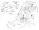Steering Wheel & Dash Assembly Diagram and Parts List for 57356 8000001-8999999 - 1978 Toro Lawn Tractor