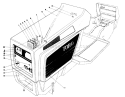 Hood Assembly Diagram and Parts List for 57356 8000001-8999999 - 1978 Toro Lawn Tractor