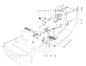 Brake & Clutch Pedal Assembly Diagram and Parts List for 57356 9000001-9999999 - 1979 Toro Lawn Tractor