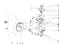 Transaxle & Clutch Assembly Diagram and Parts List for 57356 9000001-9999999 - 1979 Toro Lawn Tractor
