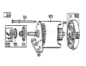 Page J Diagram and Parts List for 57356 1000001-1999999 - 1981 Toro Lawn Tractor