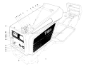 Hood Assembly Diagram and Parts List for 57356 1000001-1999999 - 1981 Toro Lawn Tractor