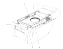 Hood Duct Assembly Diagram and Parts List for 57356 1000001-1999999 - 1981 Toro Lawn Tractor