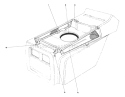 Hood Duct Assembly Diagram and Parts List for 57356 2000001-2999999 - 1982 Toro Lawn Tractor