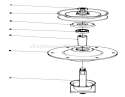 Spindle Assembly (39-5890) Diagram and Parts List for 57356 2000001-2999999 - 1982 Toro Lawn Tractor