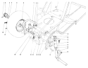 Front Axle Assembly Diagram and Parts List for 57356 3000001-3999999 - 1983 Toro Lawn Tractor