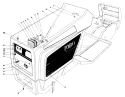 Hood Assembly Diagram and Parts List for 57356 3000001-3999999 - 1983 Toro Lawn Tractor