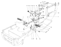 Brake & Clutch Pedal Assembly Diagram and Parts List for 57356 3000001-3999999 - 1983 Toro Lawn Tractor