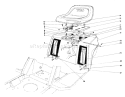 Rear Body & Seat Assembly Diagram and Parts List for 57357 4000001-4999999 - 1984 Toro Lawn Tractor