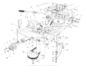 Frame & Pulley Assembly Diagram and Parts List for 57357 5000001-5999999 - 1985 Toro Lawn Tractor