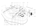 Mower Lift Assembly Diagram and Parts List for 57357 5000001-5999999 - 1985 Toro Lawn Tractor